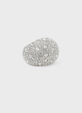 SWAROVSKI Female Luna Elevated Ring, Rings, Silver