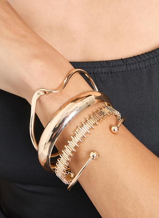 Styli Female Set of 4 - Textured Assorted Bangle, Jewellery Sets