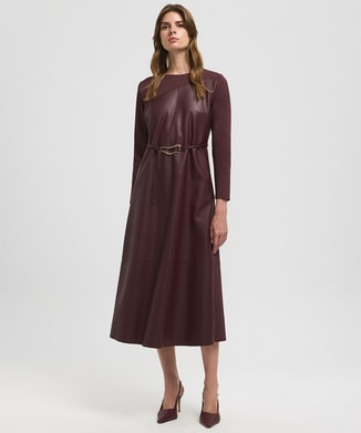 Ipekyol Female Mixed Dress with Belt, Midi