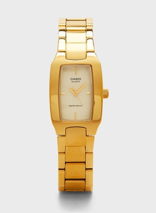 CASIO Female Dress Watch, Analogue Watches, Gold