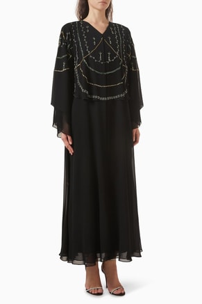 Embellished Abaya in Chiffon