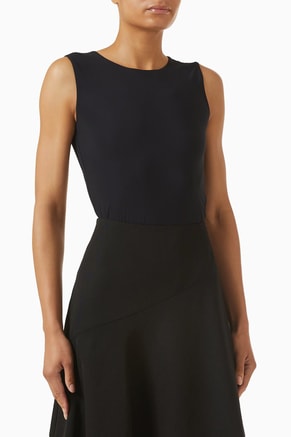 Round-neck Bodysuit in Jersey