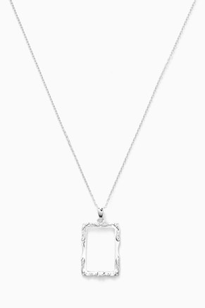 Frame Necklace in Sterling Silver