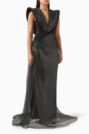 Thunderdome Sequin-embellished Gown