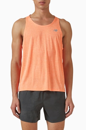 Athletics Singlet Vest in Mesh