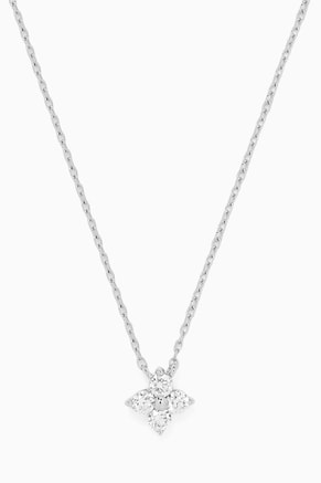 Houstonia Rosea Diamond Necklace in 18kt Gold