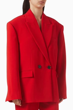 Oversized Menna Blazer in Crepe