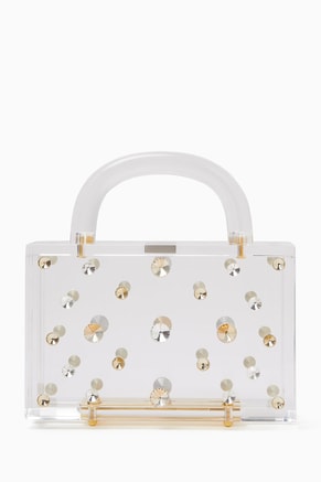 Medium Leon Top-handle Bag in Acrylic