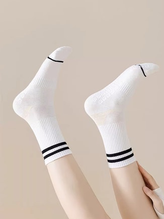 Dual Stripe Silicon Pads Socks