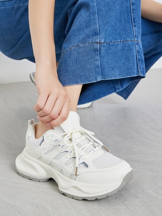 Off White Sporty Chunky Sneakers
