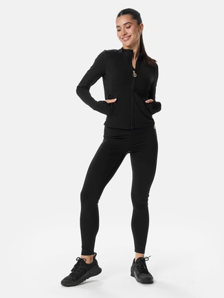 Black High-Waist Performance Leggings
