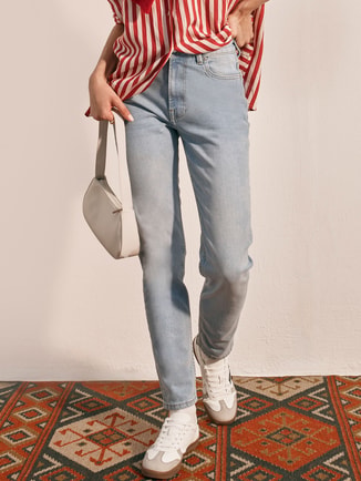 Plain Faded Jeans