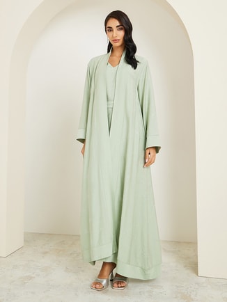Women Embellished Abaya and Dress Modest Set