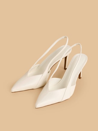 Pointed Toe Stiletto Heel Slingback Shoes