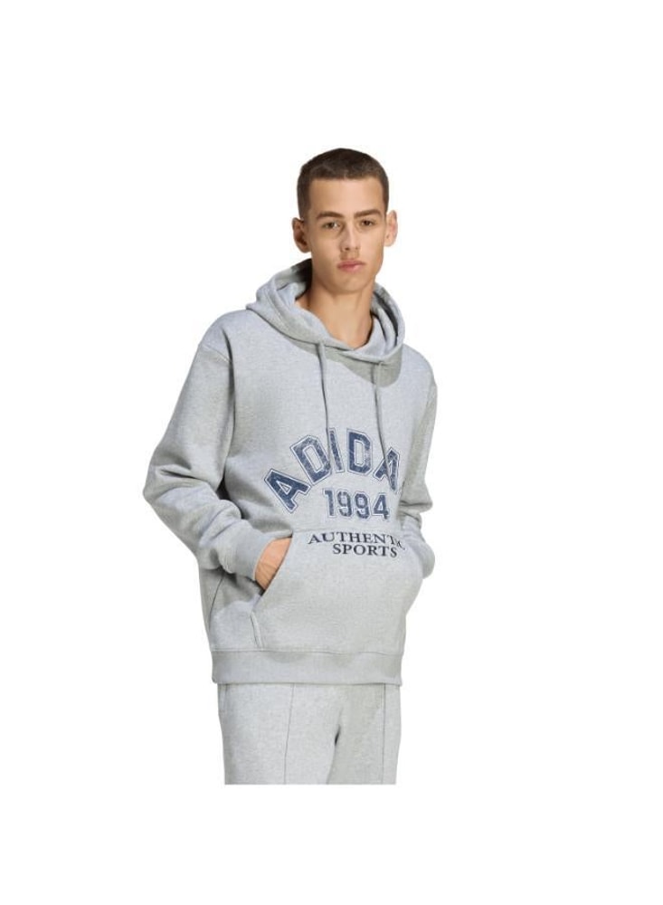 adidas Originals Men's Varsity Fleece Hoodie - Heather Grey
